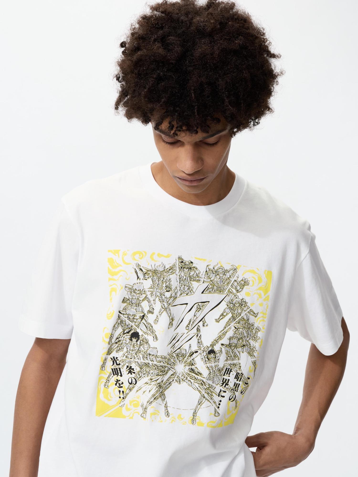 Uniqlo Япония Манга Ут Shueisha 100-летие Рыцари Зодиака 00 WHITE/XS