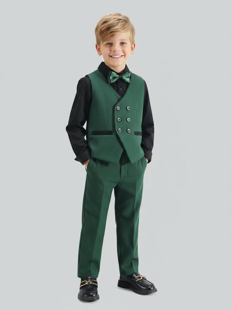 Boys' Formal Three-Piece Suit for Pageboy, Host, or Piano Performance