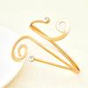Punk Style Music Note Open Bangle Adjustable Geometric Spiral Bracelet  Music Festival