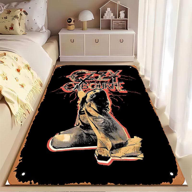 Ozzy Osbourne Rock Style Carpet suitable as a non-slip mat for the living room or bedroom sofa