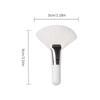 Mini Fan Makeup Brushes Facial Powder Foundation Blusher Concealer Brush Cosmetic Tools Synthetic Fiber Fan Brushes