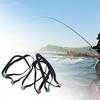6Pcs Tippet Spool Tenders Fishing Tippet Rings Gadget Portable Threader Elastic Fishing Wire Leader for Outdoor Activity