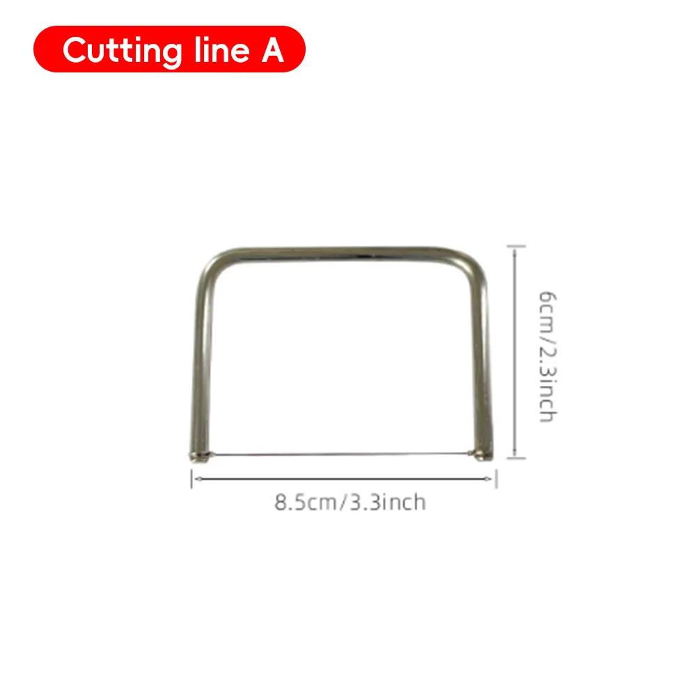 DIY Ceramic Clay Sculpture 1Pc Precision U Shape Stainless Steel Pottery Cutting Tool Adjustable Wire Clay Cutter Craft Supplies
