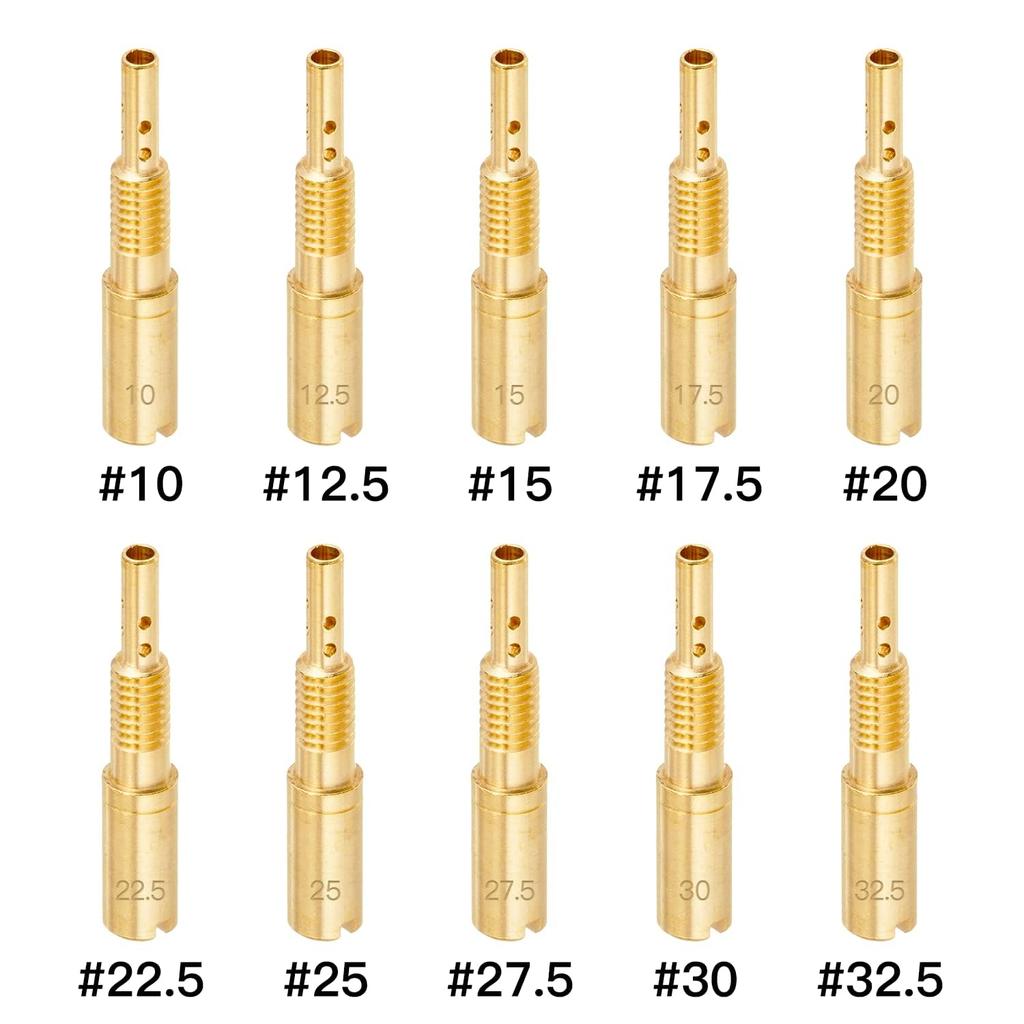 Mikuni Pilot Jet Jetsetmoto 10 Sizes Mikuni TMR/TDMR (28 X 5), Slow Pilot Jet
