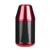 Shift Knob Car Shift Knob Head Shift Knob Universal Carbon Fiber Auto Wave Stick Replacement Accessory Iron Head, (Red)
