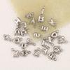 3Pcs Mini Balloon Alphabet Charms Cute Small Initial Bubble English Letter Stainless Steel Pendants DIY Necklace Bracelet Making
