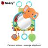 Unicorn Fox Infant Car Mirror Plush Hanging Toy For Baby Engagement And Handeye Coordination