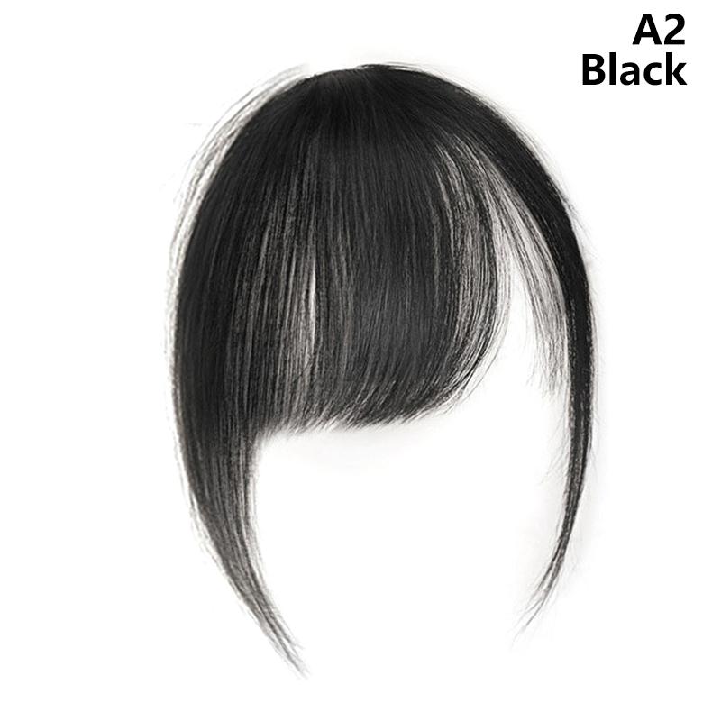 Synthetic Slanted Air Bangs Hairpiece Mini Fake Bangs Natural Invisible Hairpiece Extension For Girls Styling Accessories
