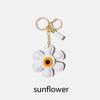 2024 Creative Bag Charm Cute Sunflower Keychain Backpack Accessory Gift