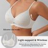 Small Chest Push-up Bra Seamless Thin Shoulder Straps Without Steel Ring Soft Support Upper Support Anti-sagging Adjustable Bra