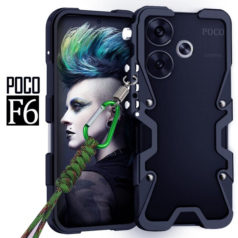 Luxury Sports Metal Aluminum Bumper Armor Case for Xiaomi Poco X7 X6 X5 F7 F6 F5 M6 Pro F7 Pro Ultra X6 Neo Shockproof Back Case