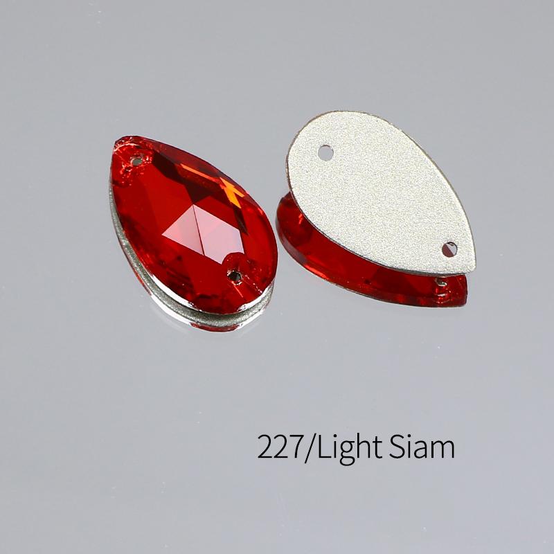 Dongzhou Crystals Sewing Accessories Waterdrop Shape Flatback Rhinestones for Garments & Shoes Crystal Stone Beads