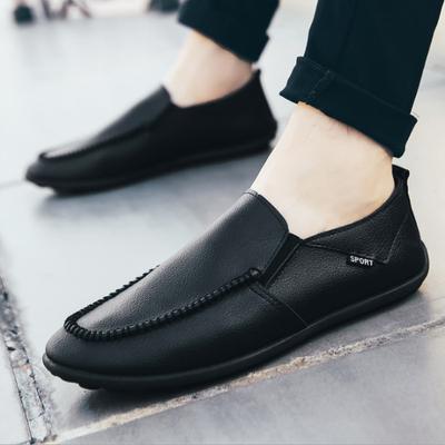 Neue Doudou Schuhe Koreanische Version Trendige Herren Freizeitlederschuhe Herren Weiche Sohle Slipper Bequeme Doudou Schuhe