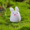 1pcs Kawaii Luminous Animals Car Ornaments for Jewelry Making Findings Resin Fat Rabbit Doll Flatback Diy Garden Home Decor