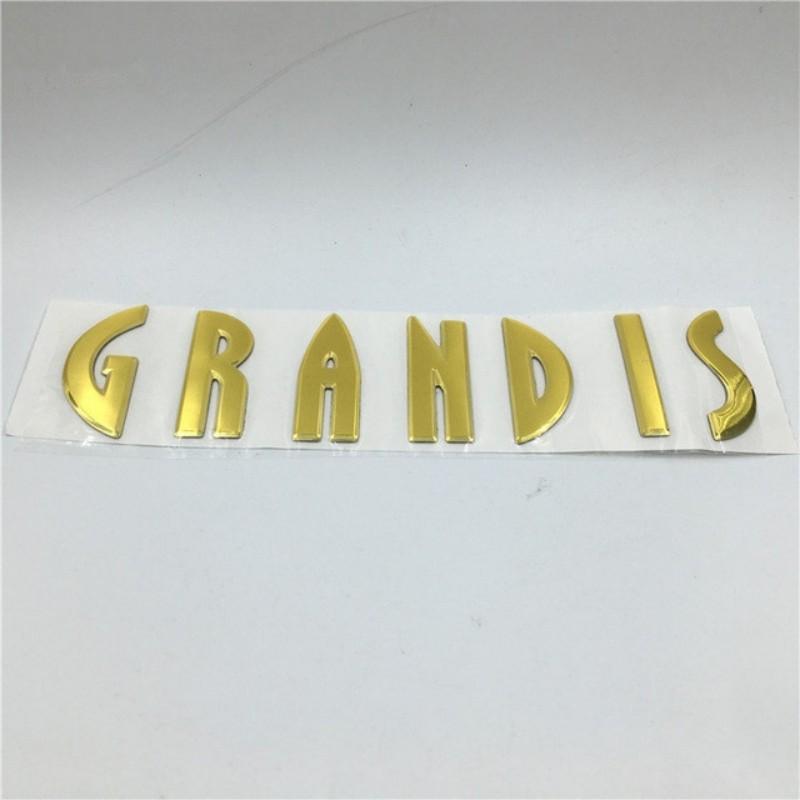 

Автомобильная наклейка, эмблема, задний значок, табличка с именем на хвосте для Grandis золотой