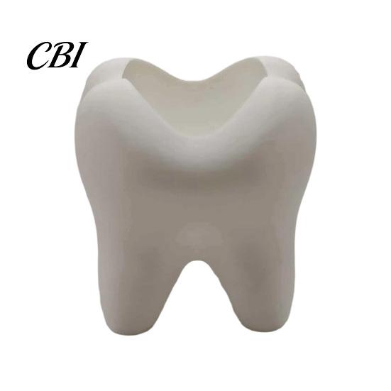 Ornamental Storage Container Tooth Shape Toothbrush Holders for Bathrooms, Creative Pen Holder Decorative Box Desktop, Home Decor