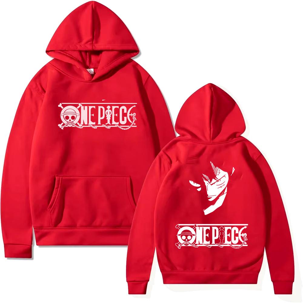 

Аніме світшот чоловічий One Piece Мавпа Д. Унісекс худі з принтом Луффі, жіночий оверсайз худі в стилі Хараджуку XS