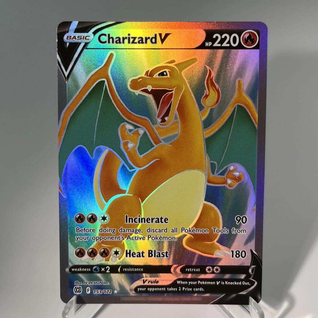 Pokmon Go Pkm Cards Ptcg6-E Gx Rainbow Mewtwo V Dragonite Vstar Rare Collection Battle Toys Gifts For Hobbies