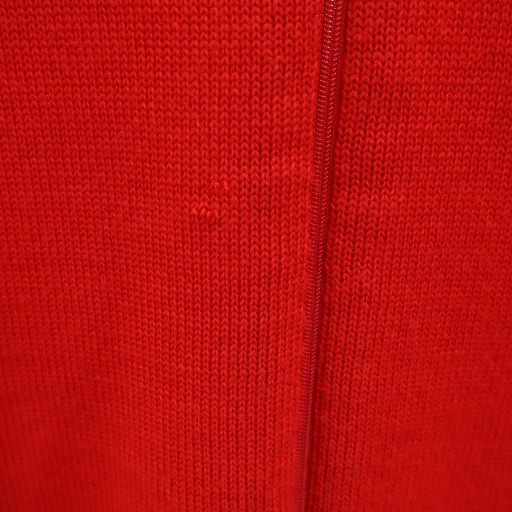 KENZO GOLF 90s Made In Japan Old Knit Jacket 1 Red Women Used