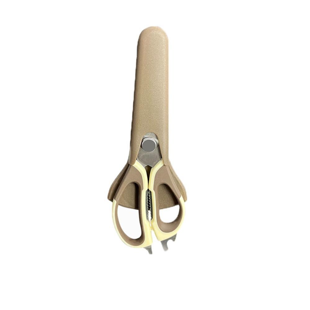 Ergonomic Handles Refrigerator Magnetic Scissors with Protective Cover Kitchen Scissor  Fish
