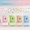 Macaron Colored Pencil Sharpener Student Hand-crank Pencil Sharpener Large Diameter Drawing Stationery Cute School Supplies