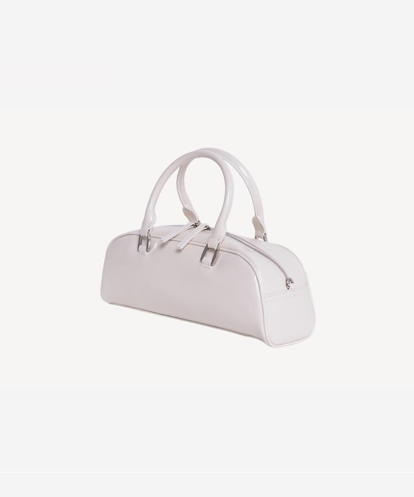 Prends Soin De Toi Half Moon Tote Bowling Bag Cream