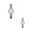 Armani Exchange AE Armbanduhr Quarzwerk Edelstahlarmband Silbernes Zifferblatt Damenuhr AX5542
