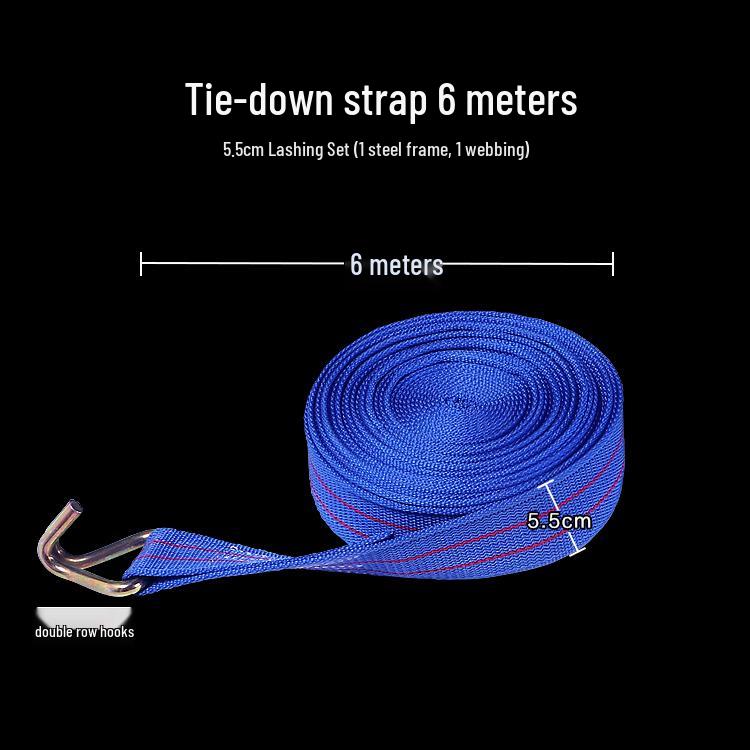 Heavy-Duty Polyester Ratchet Tie-Down Straps for Cargo Securing