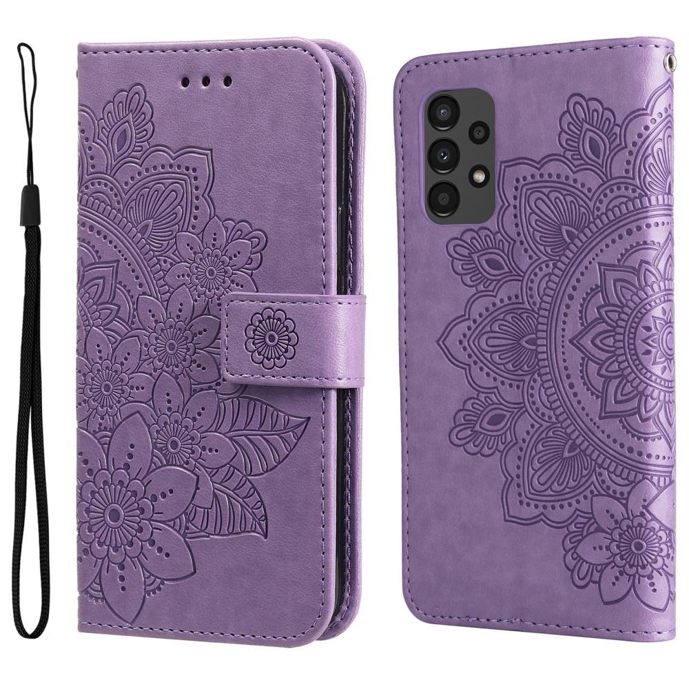Samsung Galaxy A13 4G Flip Case, Mandala, Purple