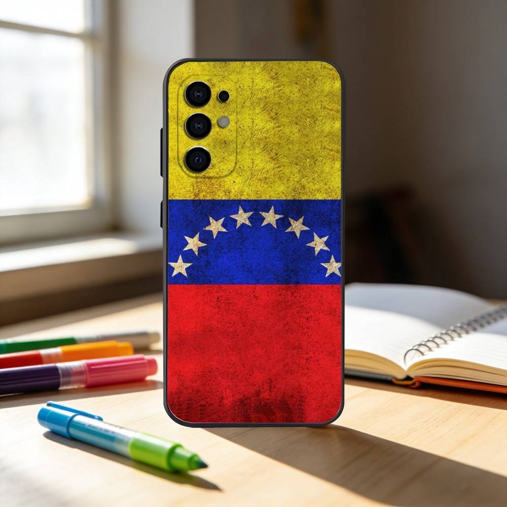 v-Venezuela Esthetic Art -t Phone Case For Samsung S25,S24,S21,S22,S23,S30,Ultra,S20,Plus,Fe,Note,10,9,5G Black Cover