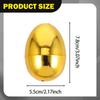 12 Pieces Fillable Easter Eggs Gold Ornaments Multifunctional for Decor Classroom Prize