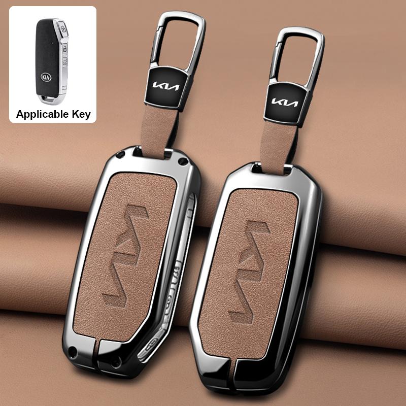 ABCDFE1 Zinc Alloy Car Remote Key Case Cover Shell Holder For Kia Sportage 2023 2024 Ray Sorento Soul Telluride Cerato 2020 K5 K8 2022