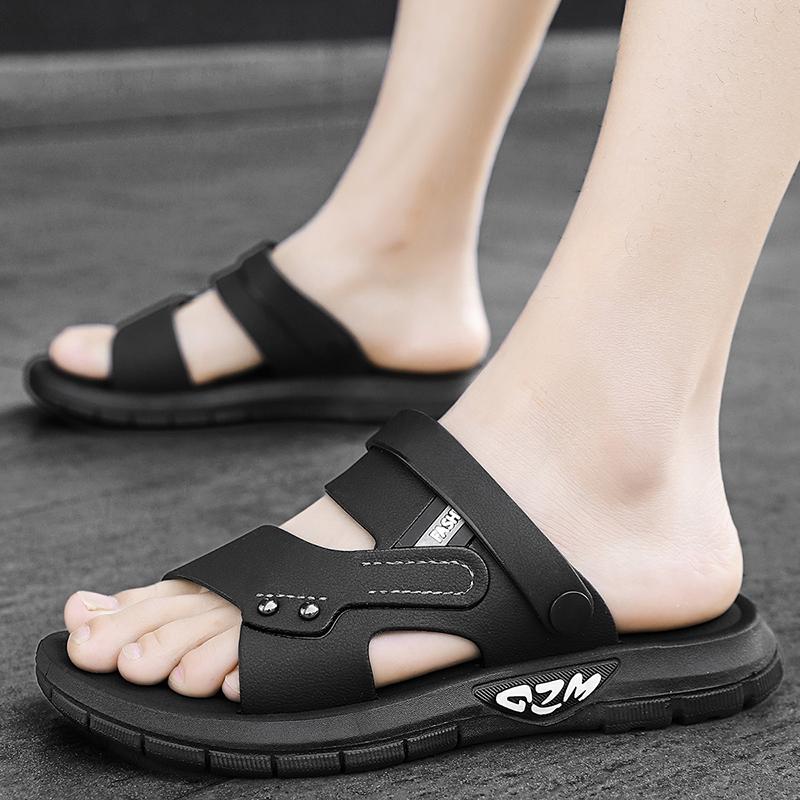 High Quality Men Sandals Summer Slip on Casual Slippers Lightweight Beach Sandals Comfortable Casual Shoes Retro Roman Sandals