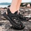 Black Casual Sandals Trendy Men's Shoe Styles  Daily Leisure Street  Walking Summer Breathable  Daily SANDAL