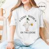 Lucky Goose On The Loose Printed Tshirt Shirt for Women St Patrick's Day T-Shirts Short Sleeve Drinking Goose Fashion Tops Tees