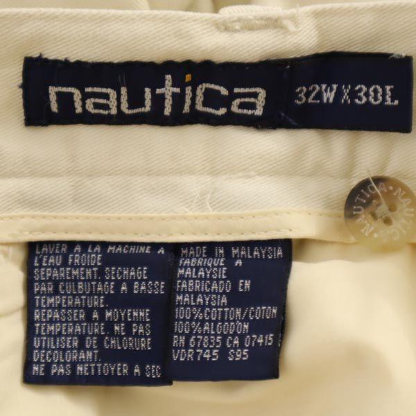 NAUTICA 90s Old Long pants w32 Ivory Men's Used