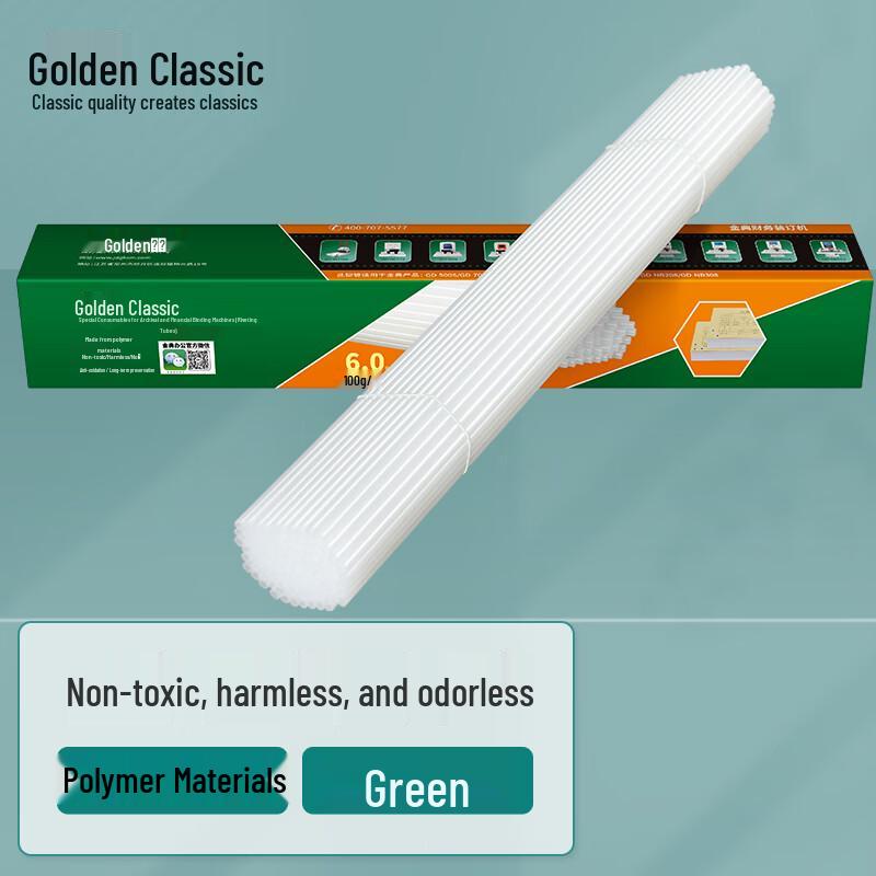 

Golden 6.0mm Binding Machine Rivet Tubes (100pcs, White) CN plug (adapter included)