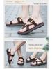 Women's Summer Flat Sandals: Stylish Outdoor Beach Slippers for Students and Ladies In Large Sizes