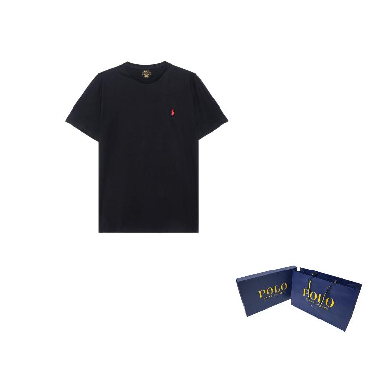 Polo Ralph Lauren FW22 Men's Pony Logo Crewneck Pullover T-Shirt Black 710610667-002