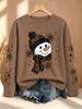 [Christmas] Women's Autumn Clothing Printed Long Sleeve T-Shirt Sports Casual Fashion Daily Versatile Personalized Fashion Style Top