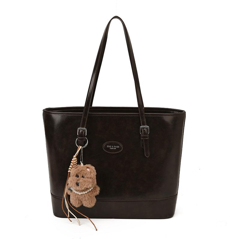 

2025 winter new high-end portable tote bag women s trendy fashion retro large-capacity underarm bag commuter shoulder bag no pendant