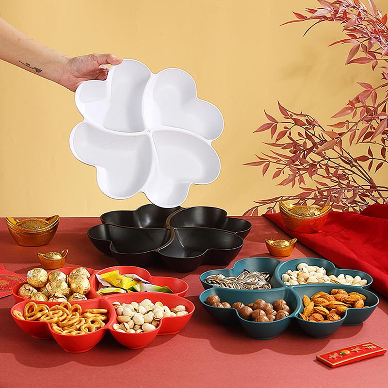 1Pc Candy Plate Dried Fruit Plate Fruit Basket Heart-Shaped Fruit Plate Candy Plate Snacks Nuts Bowl Bowl Box Container
