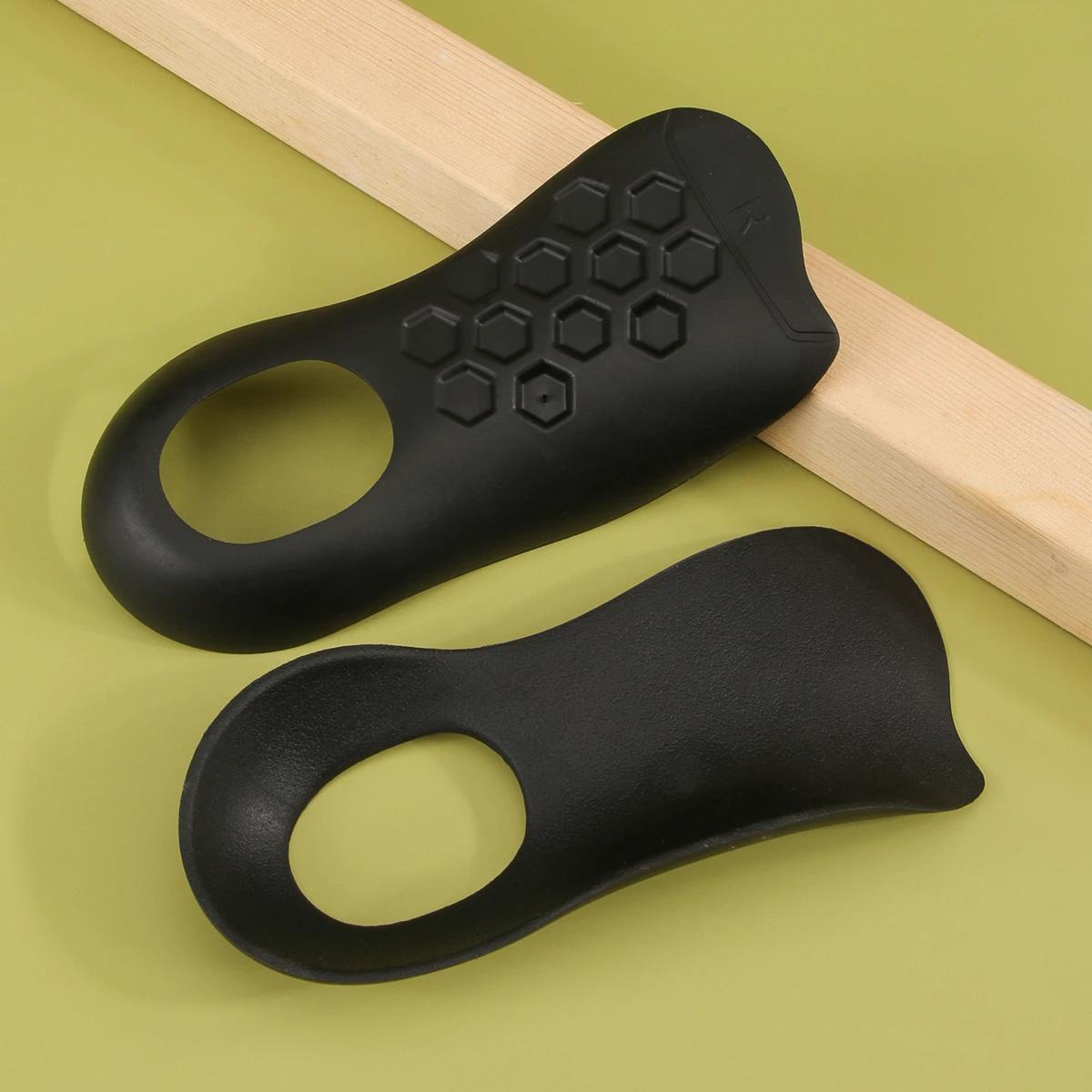 2 шт. Поддержка свода стопы | Полусводные Корректирующие стельки - Ортопедические стельки для обуви Высокая поддержка свода стопы при плантарном (черный) S