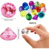 LYHLYA Paket med 100 Ädelstenar för Barn, Akryldiamanter, 25 mm, Dekorativa Diamanter, Akrylädelstenar, Falska Ädelstenar för Vasfyllning
