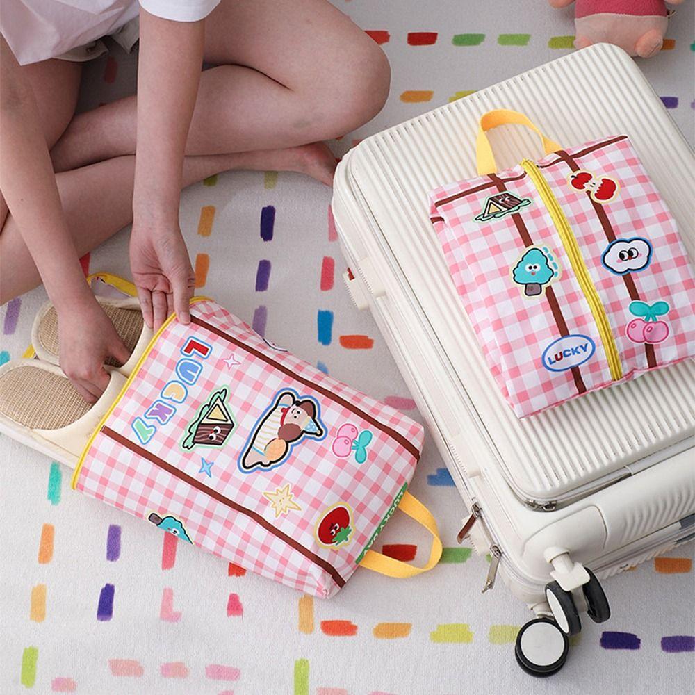 5Pcs/set Large Capacity Travel Storage Case Cartoon Luggage Storage Organizer  Travel Accessories