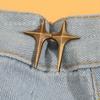1 Pair Waist Buckle, A Star Shaped Waist Buckle Decorative Buttons, No Sewing, Detachable Button For Waist Adjustment