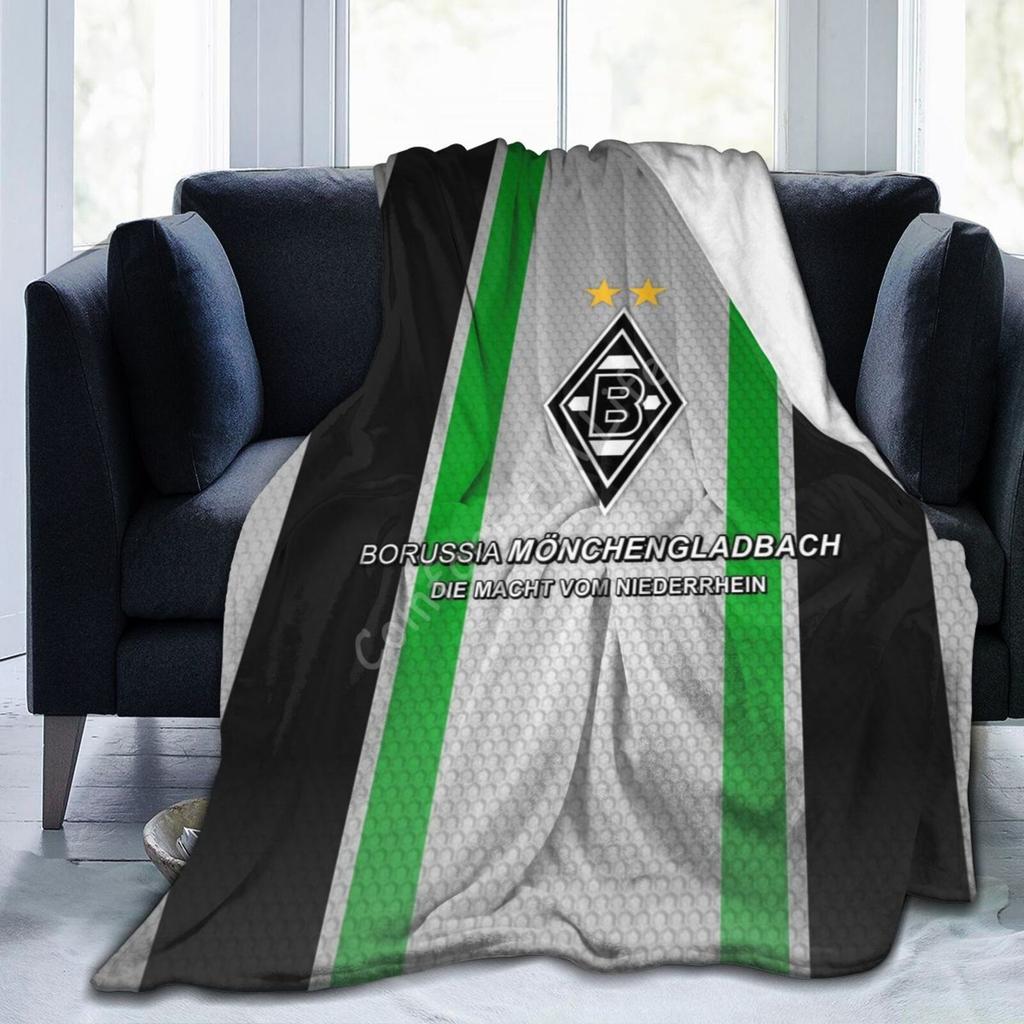 Coperta Stampata Borussia Monchengladbach Morbida Leggera Calda Coperta Plaid in Flanella Casa Letto Divano Ufficio Trapunta Peluche Copriletto