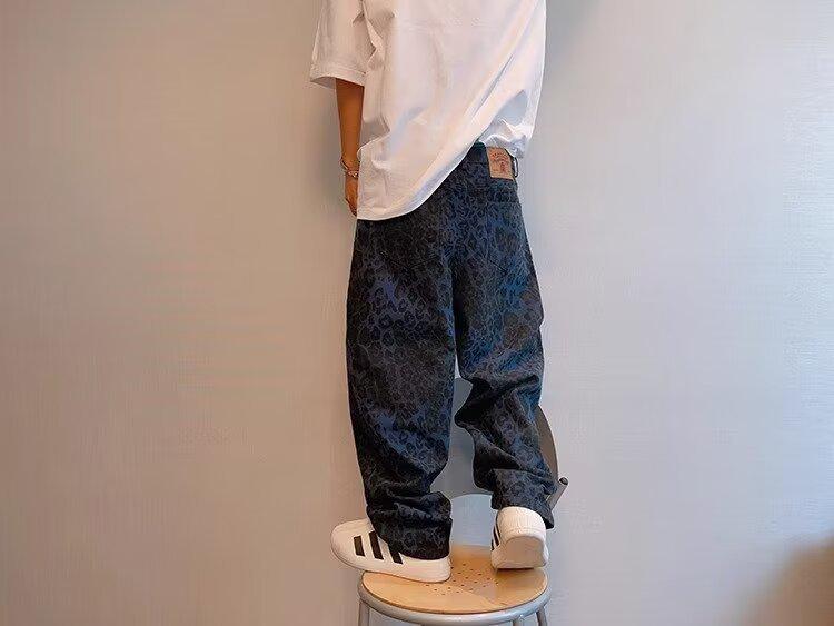 Pánské letní maskáčové overaly s širokými nohavicemi - trendy americký high street styl