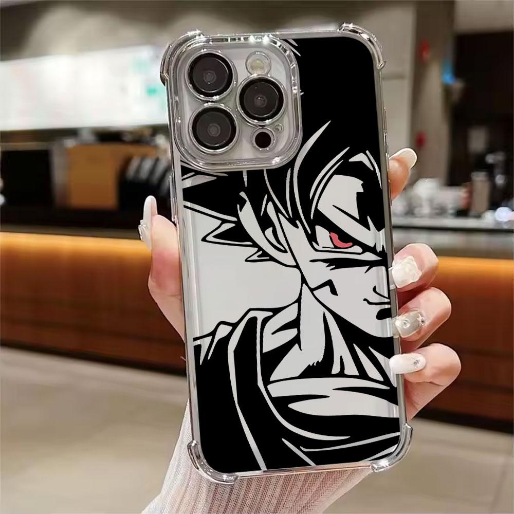 Cool Vegeta Goku Dragons Balls Art Phone Case for iPhone 11 13 15 16 17 Pro Max 14 Plus 17Air 16E 13 Pro 12 Mini 11 Clear Cover