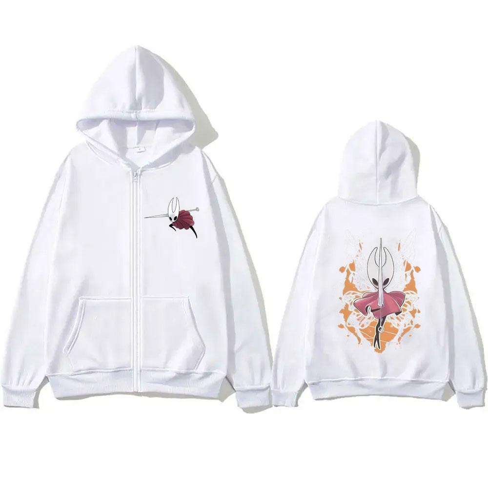 

Game Hollow Knight Graphic Zipper Hoodie Men Women Unisex Fashion Oversized Zip Up Hoodies Male High Quality Fleece Cotton Jacket Coat XXXL белый